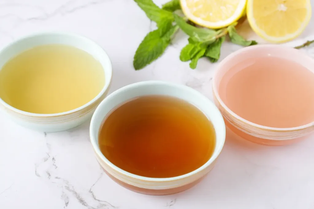 Bariatric Gelatin Recipe: Unique, Comforting Weight-Loss Treat 4 Bariatric gelatin recipe with herbal, fruit, and broth variation in small bowls