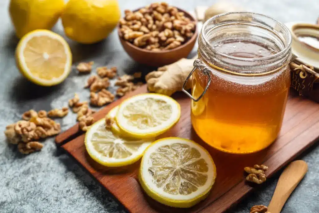 The Ultimate Honey Trick Recipe: Unlock Natural Brain Support 1 Ingredients for Honey Trick Recipe — honey, lemon, nuts, and ginger