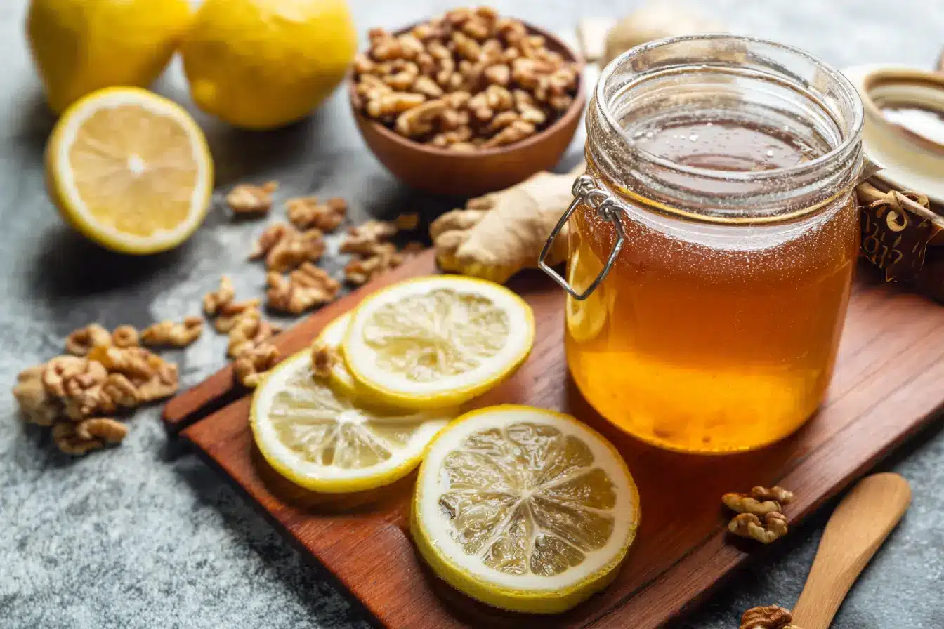 The Ultimate Honey Trick Recipe: Unlock Natural Brain Support 3 Ingredients for Honey Trick Recipe — honey, lemon, nuts, and ginger